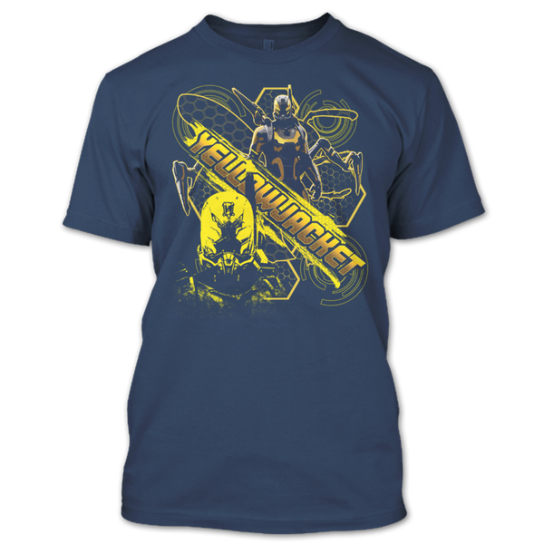 A black t-shirt with the shopify logo