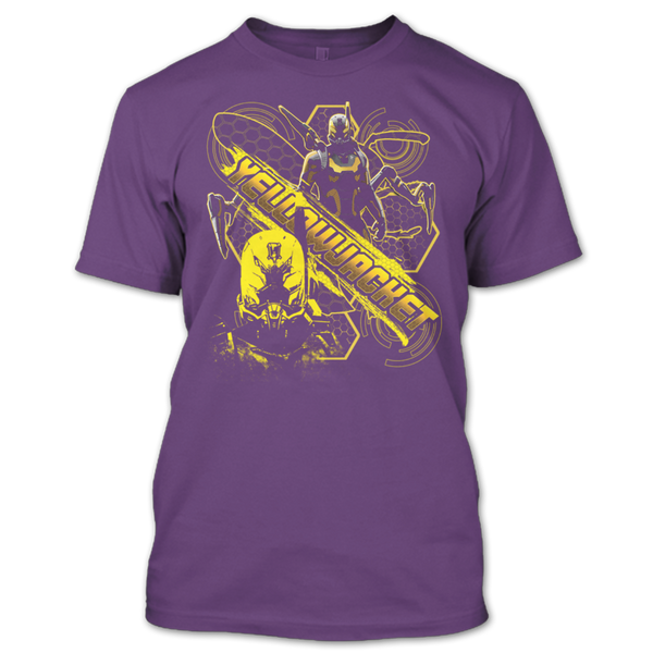 A black t-shirt with the shopify logo