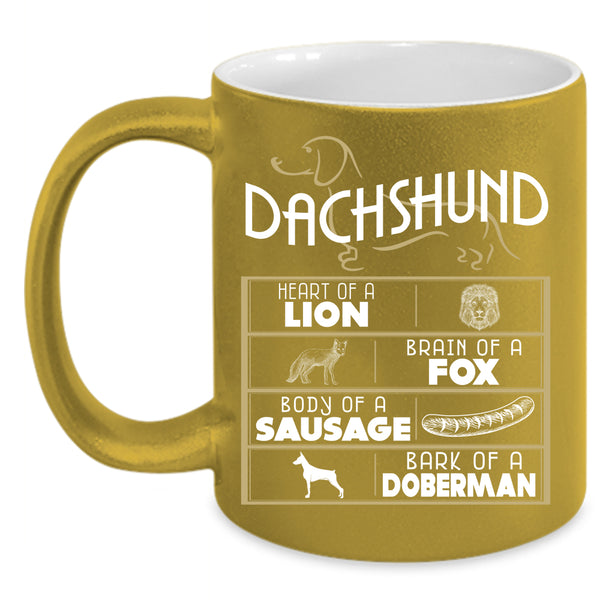Dachshund Coffee Mug, Body Of A Sausage Coffee Cup
