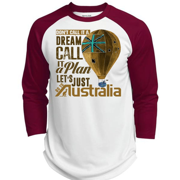 Let's Just Go To Australia T Shirt, I Love Australia T Shirt, Awesome T-Shirts  (Polyester Game Baseball Jersey)