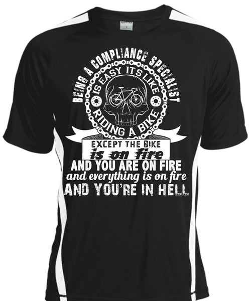 A black t-shirt with the shopify logo