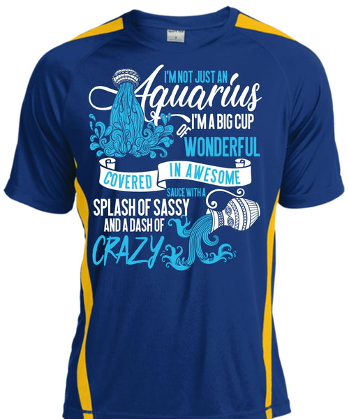 I'm Not Just An Aquarius T Shirt, Dash Of Crazy T Shirt, Cool Shirt