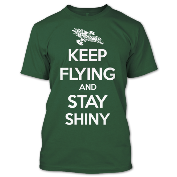 A black t-shirt with the shopify logo