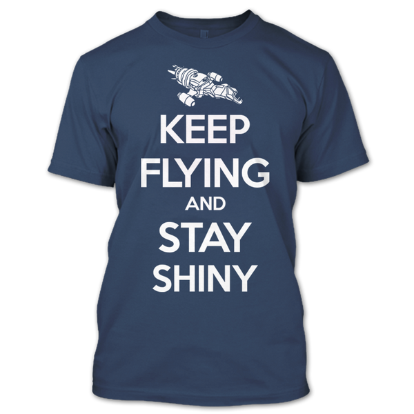 A black t-shirt with the shopify logo