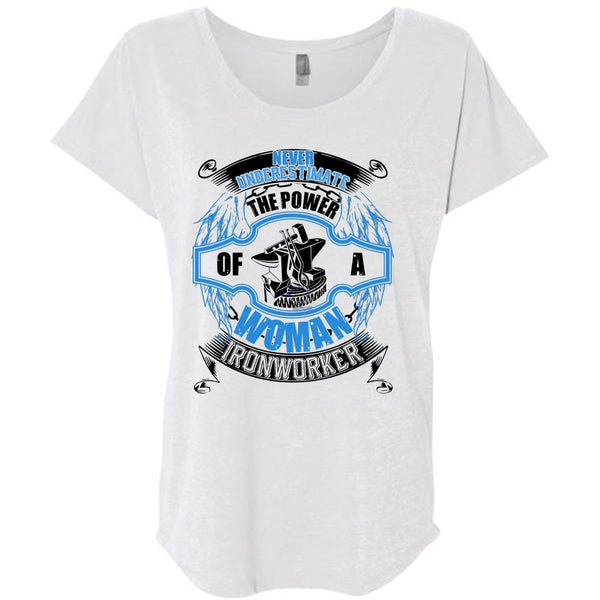 The Power Of A Woman Ironworker T Shirt, I Love Ironworker T Shirt, Awesome T-Shirts