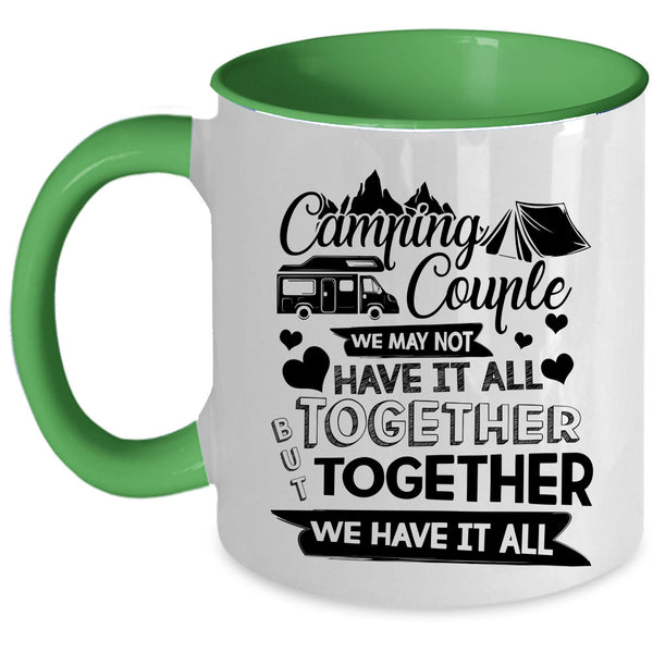 Cute Gift For Couple Coffee Mug, Camping Couple Accent Mug