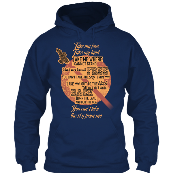 A black t-shirt with the shopify logo