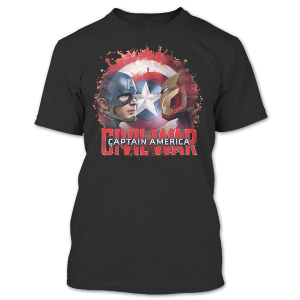 A black t-shirt with the shopify logo