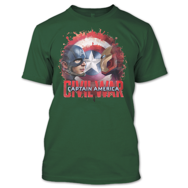 A black t-shirt with the shopify logo