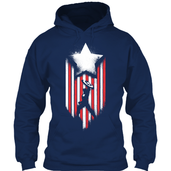 A black t-shirt with the shopify logo