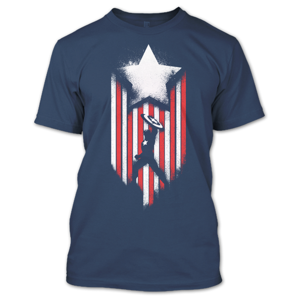 A black t-shirt with the shopify logo