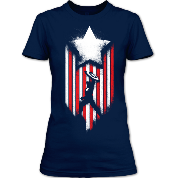 A black t-shirt with the shopify logo