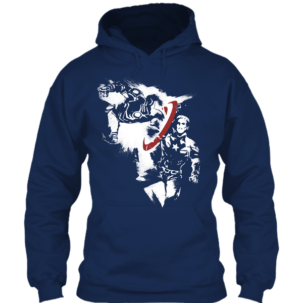 A black t-shirt with the shopify logo