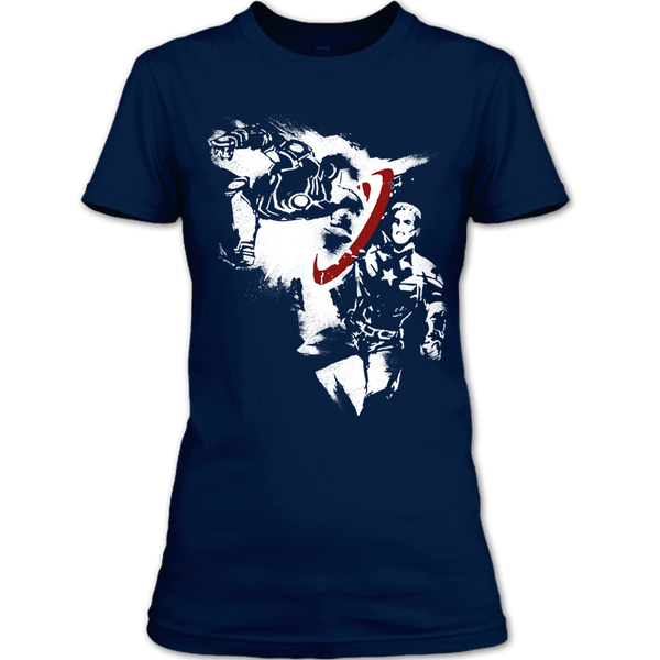 A black t-shirt with the shopify logo