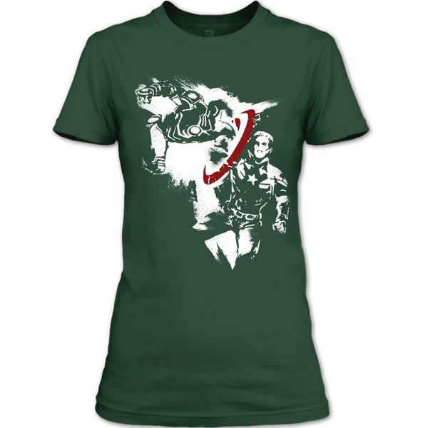 A black t-shirt with the shopify logo