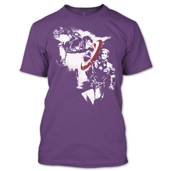 A black t-shirt with the shopify logo