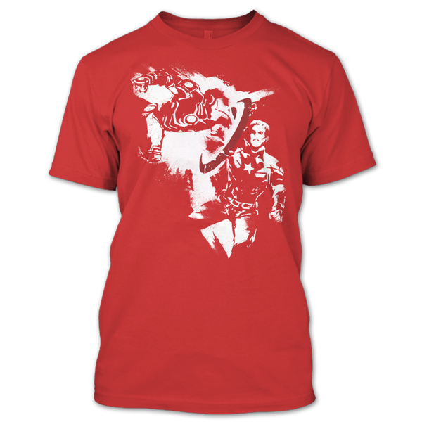 A black t-shirt with the shopify logo