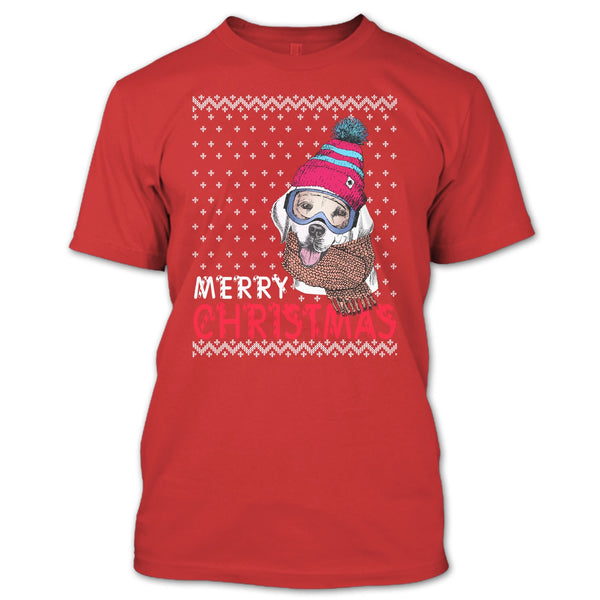Dog Merry Christmas T Shirt, Coolest Dog Lover T Shirt