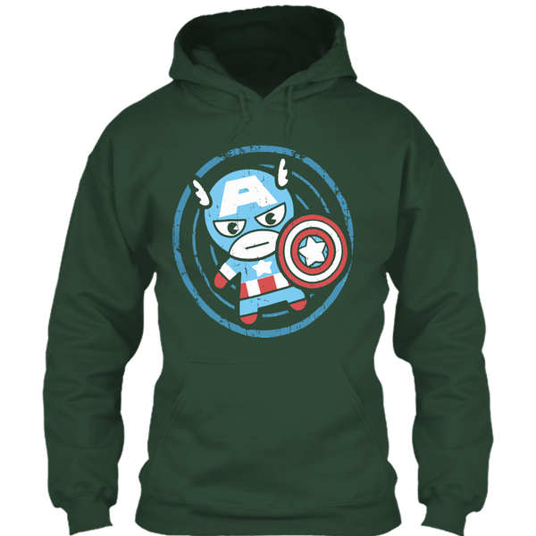 A black t-shirt with the shopify logo