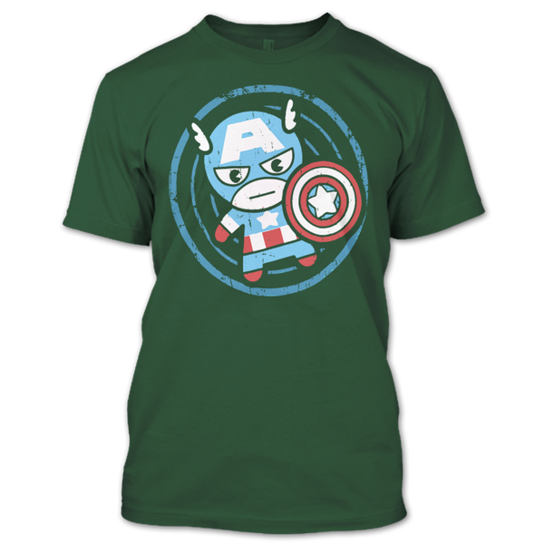 A black t-shirt with the shopify logo