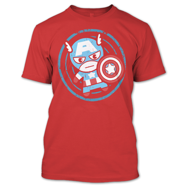 A black t-shirt with the shopify logo