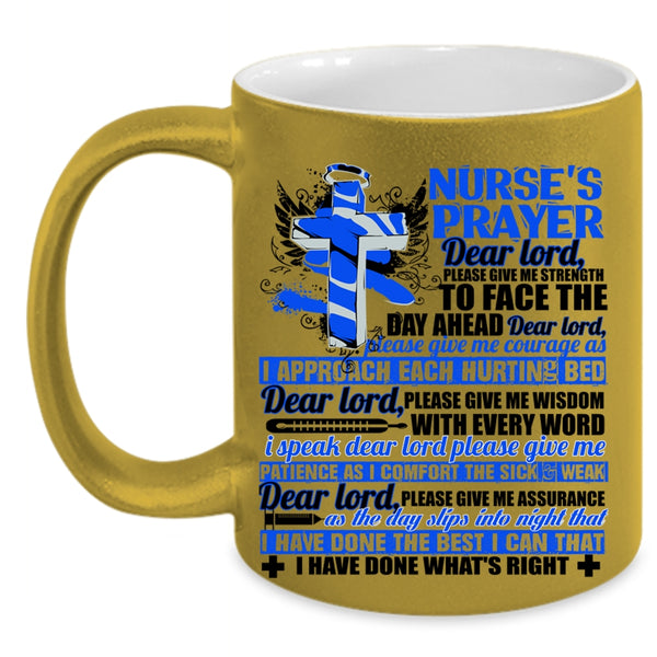 Best Gift For Nurses Coffee Mug, Nurse's Prayer Accent Mug