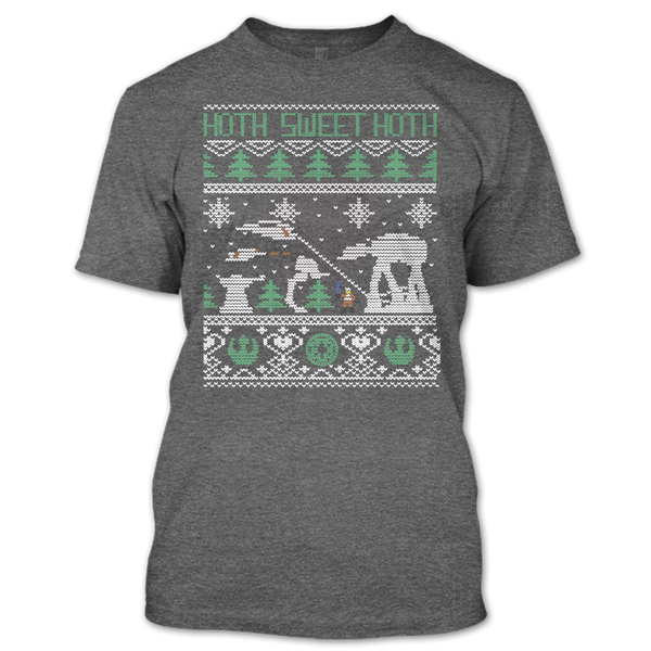 A black t-shirt with the shopify logo