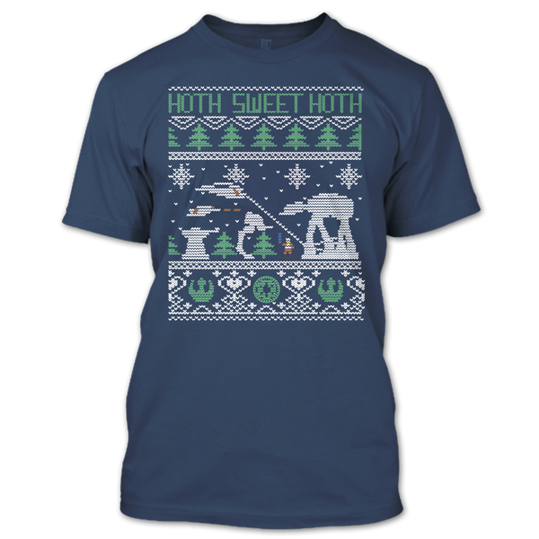 A black t-shirt with the shopify logo