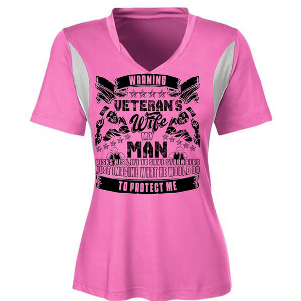 Warning Veteran's Wife T Shirt, I Love Wife T Shirt