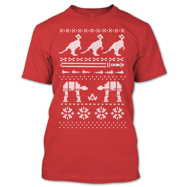 A black t-shirt with the shopify logo