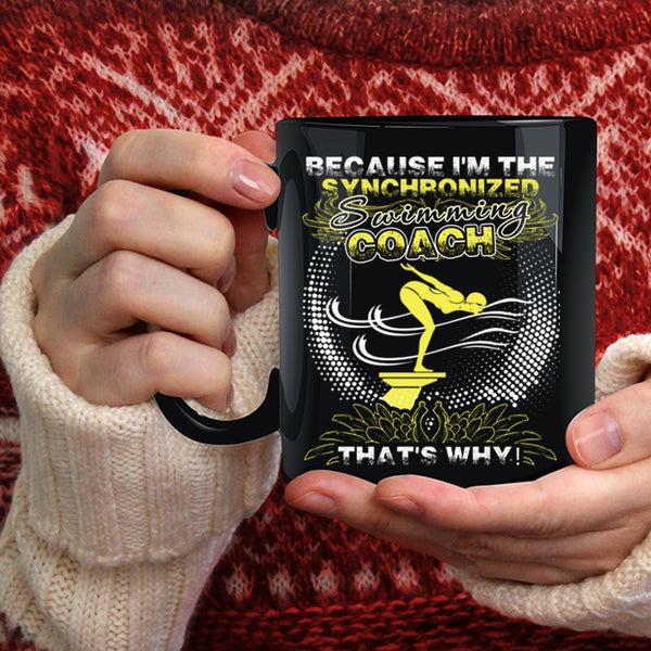 I'm The Swimming Coach Coffee Mug, Awesome Swimming Coach Coffee Cup