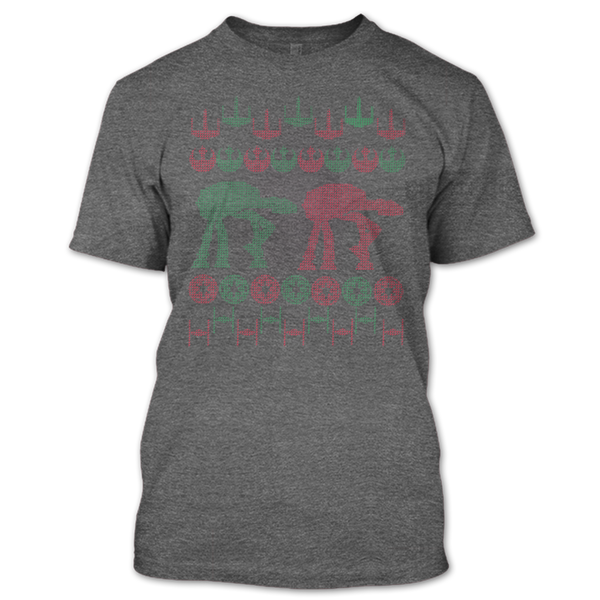 A black t-shirt with the shopify logo