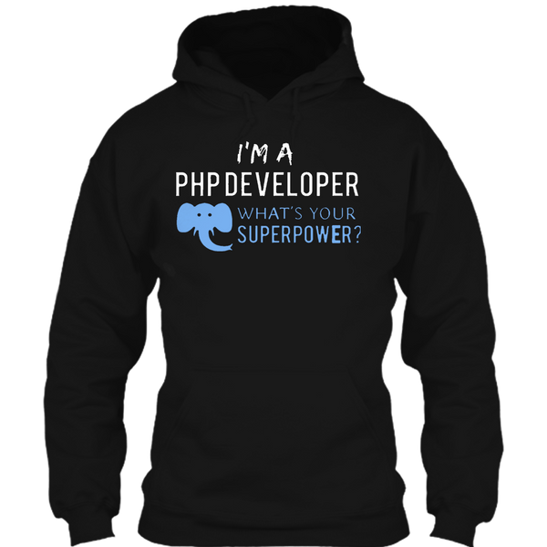 A black t-shirt with the shopify logo