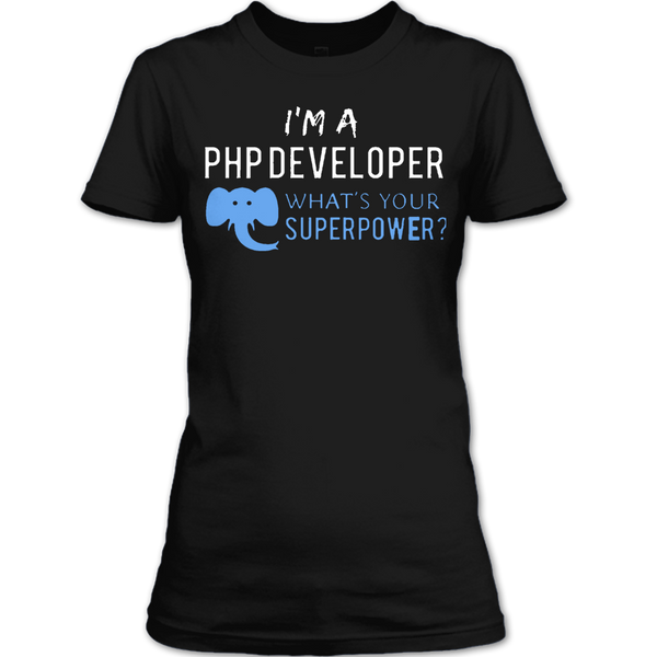 A black t-shirt with the shopify logo