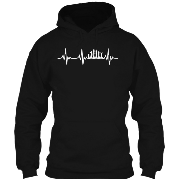 A black t-shirt with the shopify logo