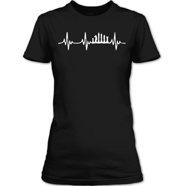 A black t-shirt with the shopify logo