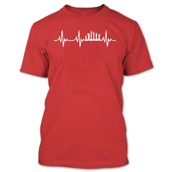 A black t-shirt with the shopify logo