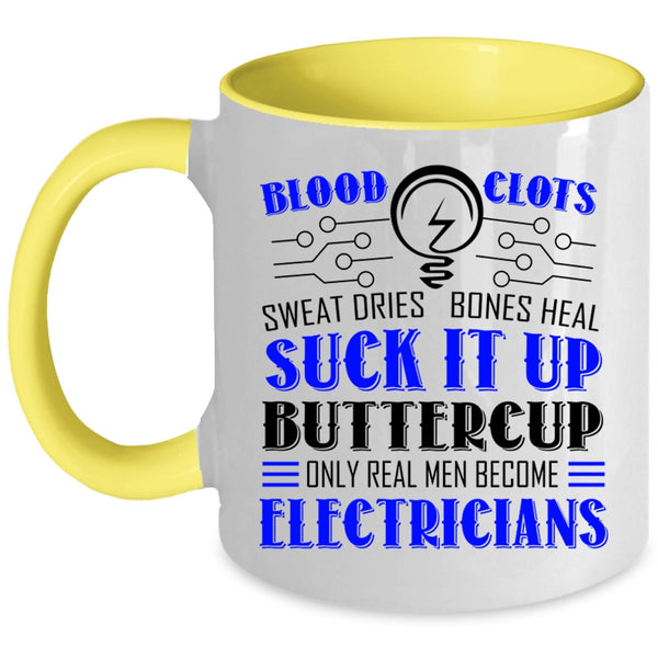 Only Real Men Become Electricians Cup, Husband Mug