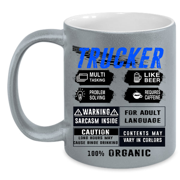Awesome Gift For Trucker Coffee Mug, Trucker Accent Mug