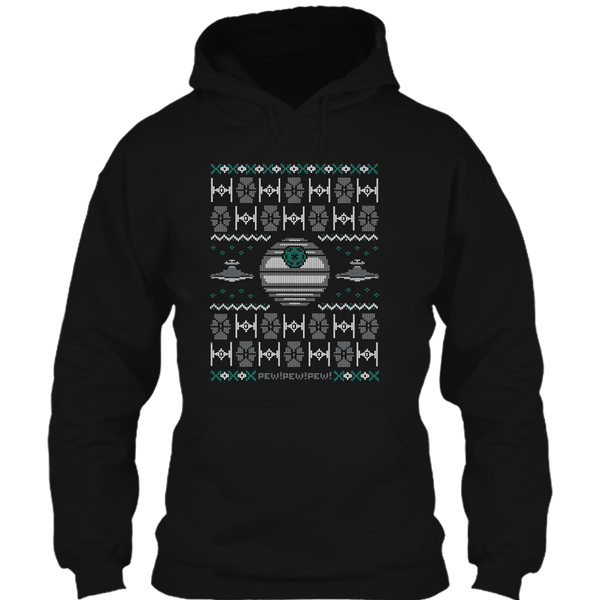 A black t-shirt with the shopify logo