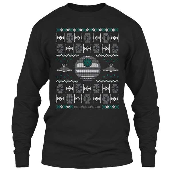 A black t-shirt with the shopify logo