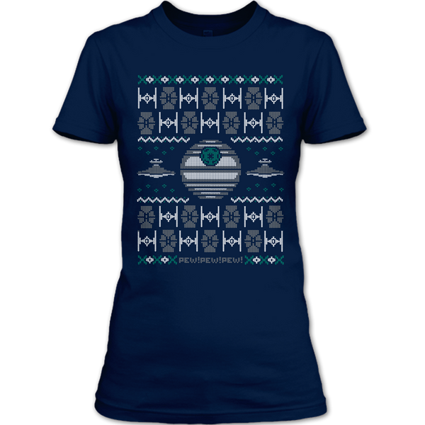 A black t-shirt with the shopify logo