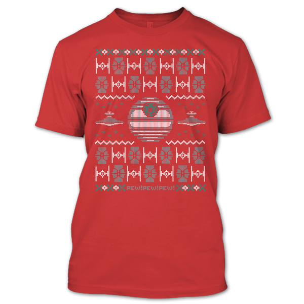 A black t-shirt with the shopify logo