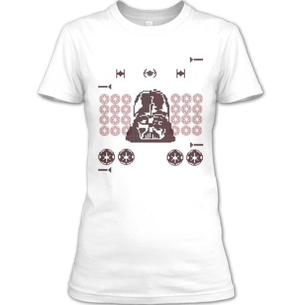 A black t-shirt with the shopify logo