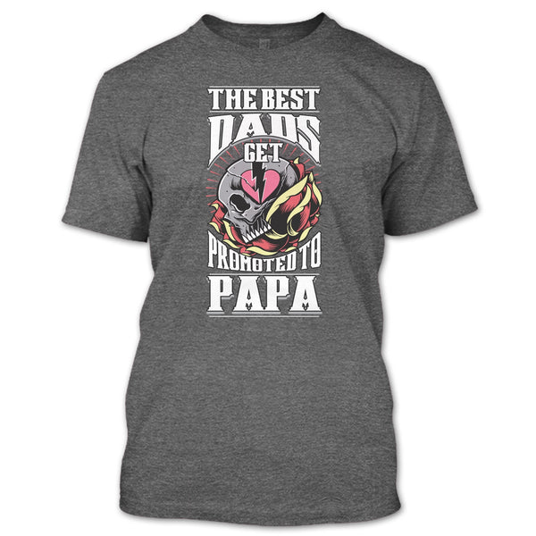 The Best Dad T Shirt, Get Promoted To Papa T Shirt