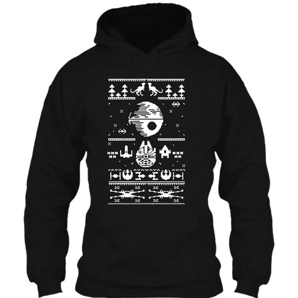 A black t-shirt with the shopify logo