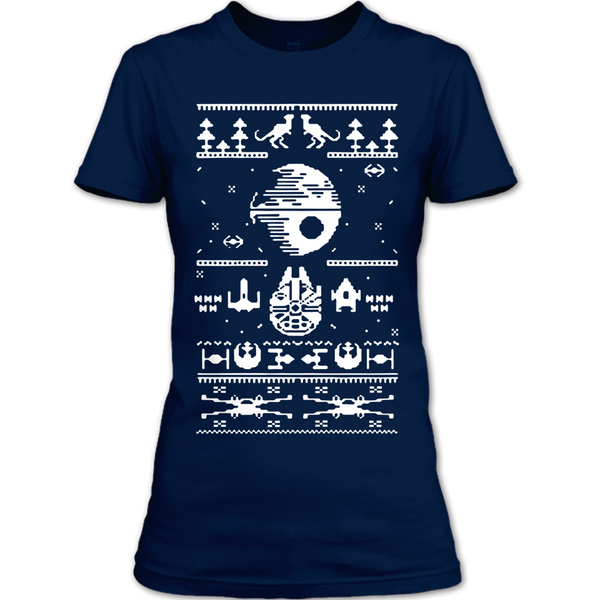 A black t-shirt with the shopify logo