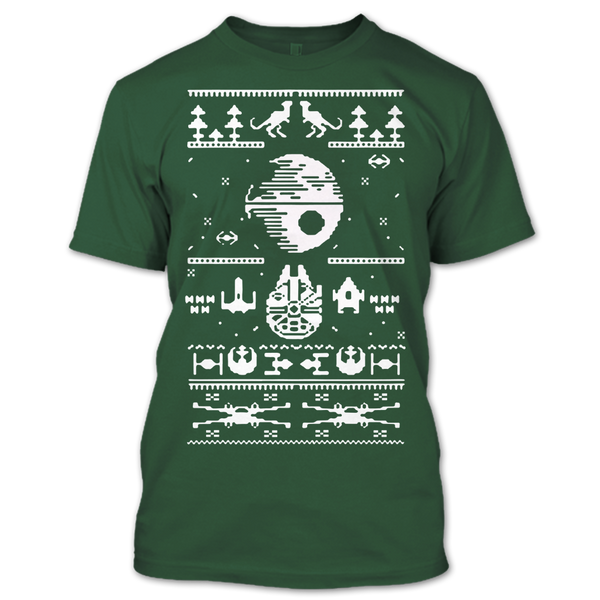 A black t-shirt with the shopify logo