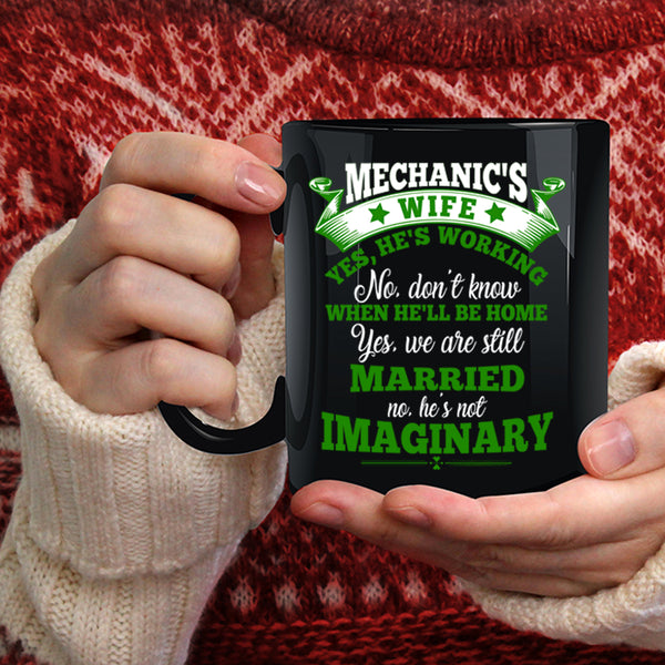 Mechanic's Wife Coffee Mug, Cool Just Married Coffee Cup