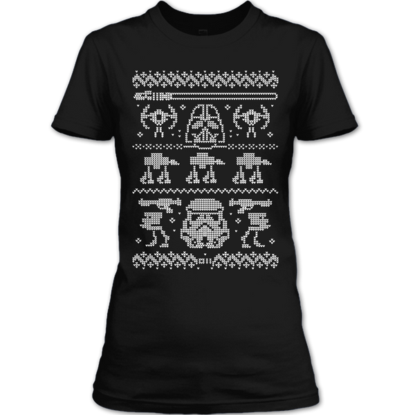 A black t-shirt with the shopify logo